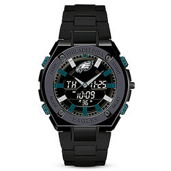 It's Eagles Time! Men's Ani-Digi Stainless Steel Watch