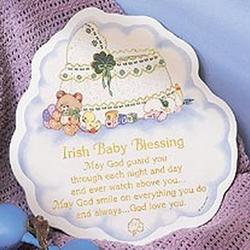 Irish Baby Blessing Decorative Plaque