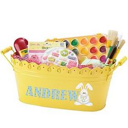 Personalized Colorful Metal Easter Tub