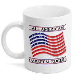 Personalized Patriotic All American Mug