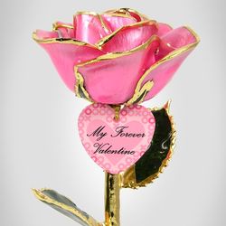 Valentine's Personalized Hugs and Kisses Rose