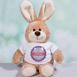 Personalized Bunny Ears Easter Stuffed Animal