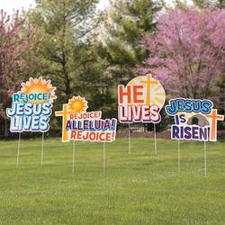 He is Risen Easter Yard Signs