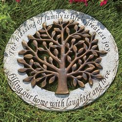 The Blessing of Family Sentimental Tree Stepping Stone