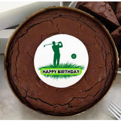 Golf Birthday Brownie Cake