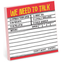 Hand-Lettered We Need to Talk Sticky Notes
