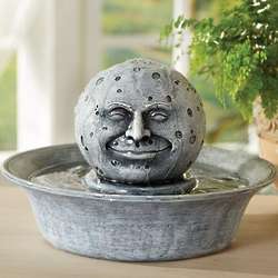 Man in the Moon Tabletop Fountain