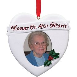 Forever in Our Hearts Picture Frame Christmas Ornament
