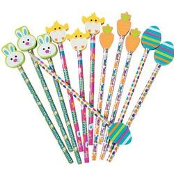 Easter Pencils with Eraser Toppers