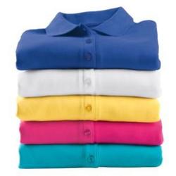 UltraSofts Plus Size 3/4 Sleeve Knit Polo Shirt