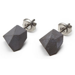 Concrete and Stainless Steel Earrings