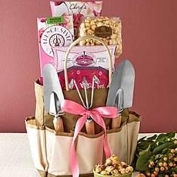 Garden Gift Tote with Tools and Treats