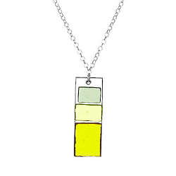 Block Glass Necklace