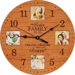 Lasting Memories Personalized Photo Wall Clock