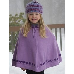Personalized Girl's Knit Poncho