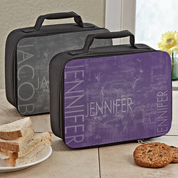Hidden Name Personalized Lunch Tote