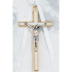 White Enamel Crib Crucifix