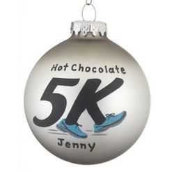 Personalized 5K Runner Christmas Ornament