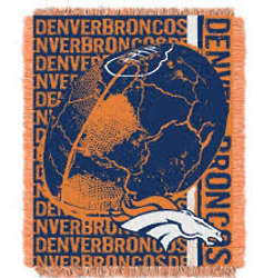 Denver Broncos Double Play Jacquard Throw Blanket