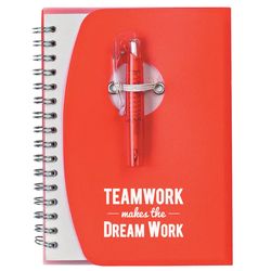 Teamwork Makes the Dream Work Notebook and Pen