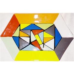 Fused Glass Hexagon Tray