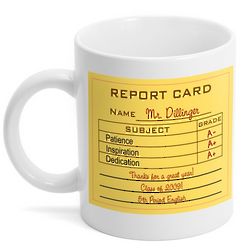 Teacher Report Card Coffee Mug