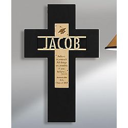 Personalized Lasered Graduation Cross