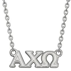 Alpha Chi Omega Pendant in Sterling Silver