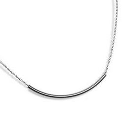 Sterling Silver Balance Tube Necklace