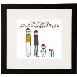 Personalized Holiday Family Print