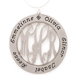 Personalized Pewter Mother's Pendant