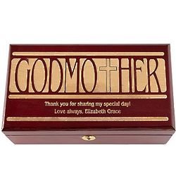 Personalized Godmother Trinket Box