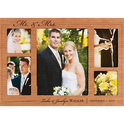 Mr. & Mrs. Personalized Collage Picture Frame