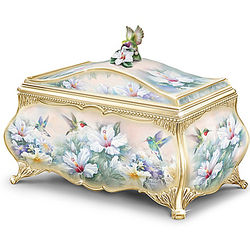 Lena Liu Jewels Of The Garden Heirloom Porcelain Music Box