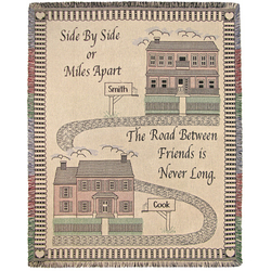 Personalized Friendship Houses Throw