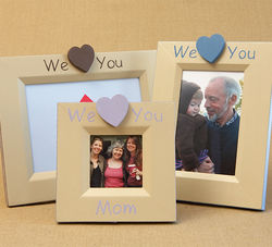 We Heart You Hand Painted Picture Frame