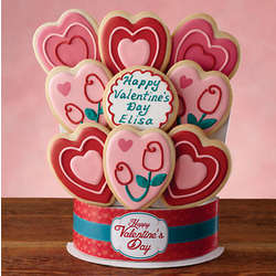 Personalized Valentine's Day Cookie Bouquet