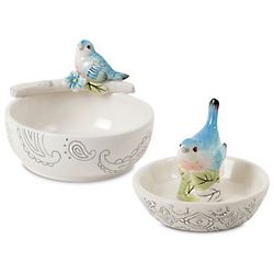 Bird Trinket Bowl and Ring Set