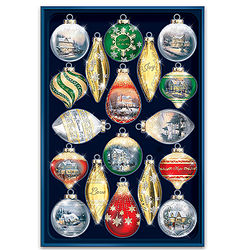 Thomas Kinkade Shimmering Splendor Ornament Set