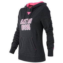Women's Boston Graphic Pullover Hoodie in Black