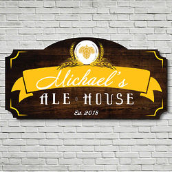 World Class Ale House Personalized Bar Sign