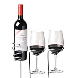 Wine Sticks Glass and Bottle Holder Set