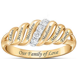 Our Family of Love Personalized Diamond Ring