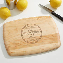 Circle of Love Personalized Bar Cutting Board