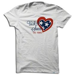 Women's USA Heart Soccer T-Shirt