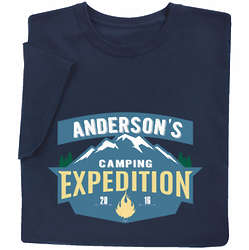 Personalized Camping Expedition T-Shirt
