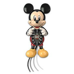Mickey Mouse Wall Clock with Moving Eyes and Tail
