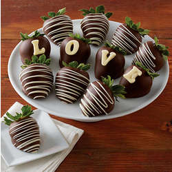 Love Hand-Dipped Chocolate-Covered Strawberries