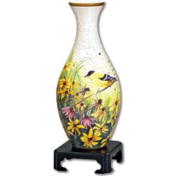 Goldfinches 3D Vase Puzzle