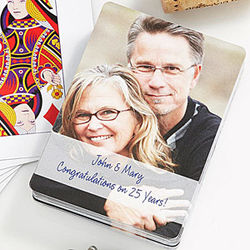 Personalized Anniversary Photo Playing Cards